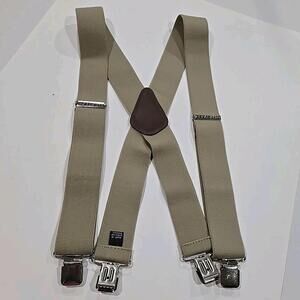 Carhartt Suspenders Men's OS Stretch Utility Khaki Tan 2" Adjustable